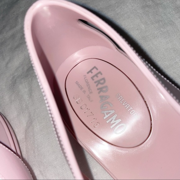 Salvatore Ferragamo Spiffy Ballet Flats Pink 8 - Picture 4 of 8
